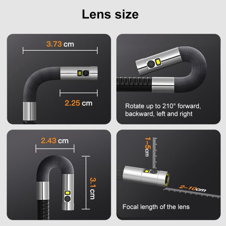 TESLONG TF600 6 Inch Screen 360 Degree Steering Industrial Endoscope 1.55m Length