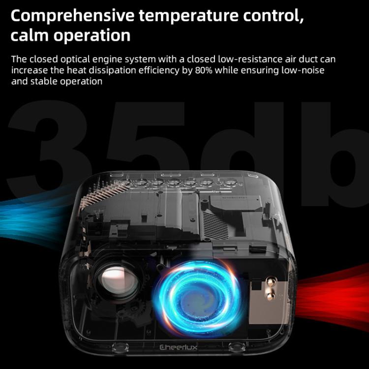 Cheerlux E1C Whale OS Version 1920x1080P 250ANSI Smart Projector