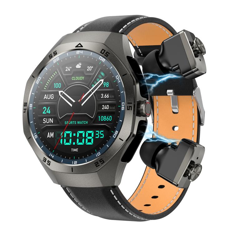 F38 Dual-ear Bluetooth Earphone Smart Watch IP67 Supports Heart Rate Monitoring
