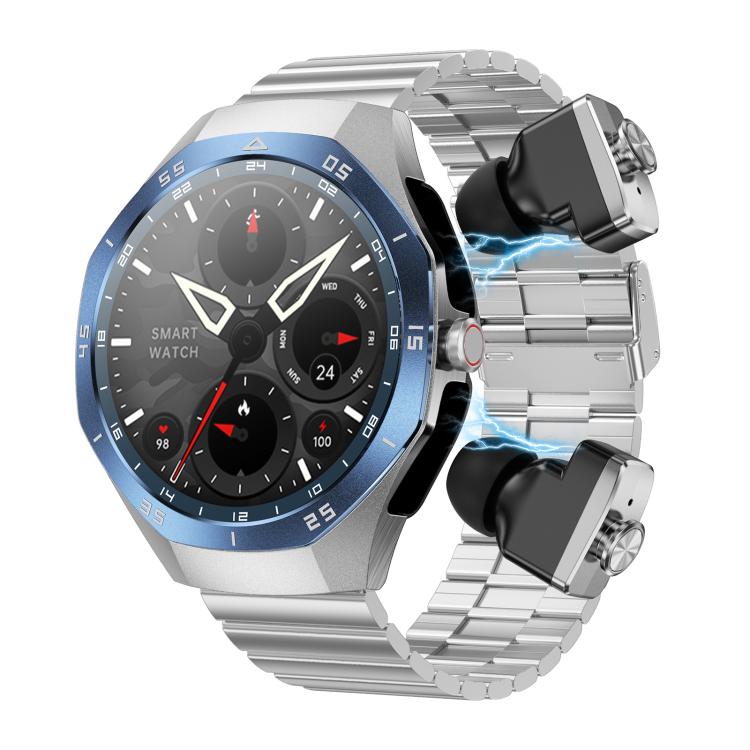 F38 Dual-ear Bluetooth Earphone Smart Watch IP67 Supports Heart Rate Monitoring
