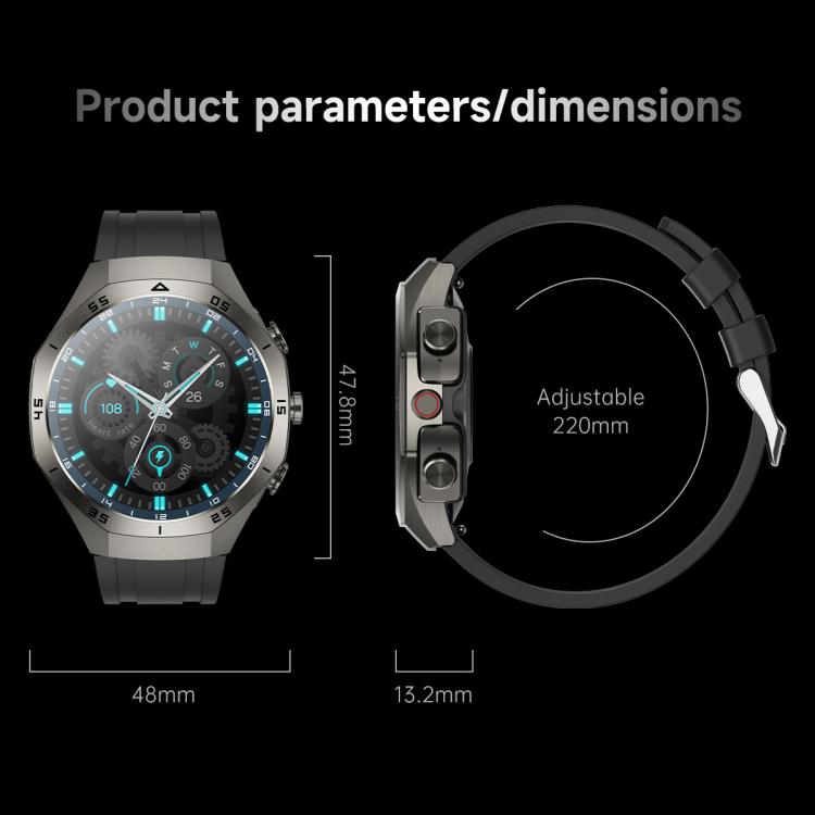 F38 Dual-ear Bluetooth Earphone Smart Watch IP67 Supports Heart Rate Monitoring