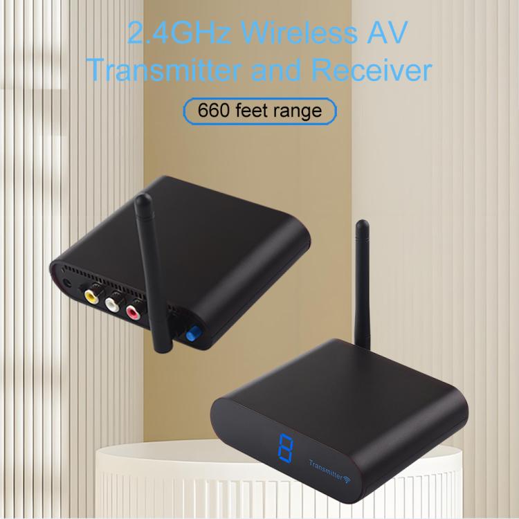 Measy AV220 2.4GHz Wireless Audio / Video Transmitter and Receiver, Distance: 200m