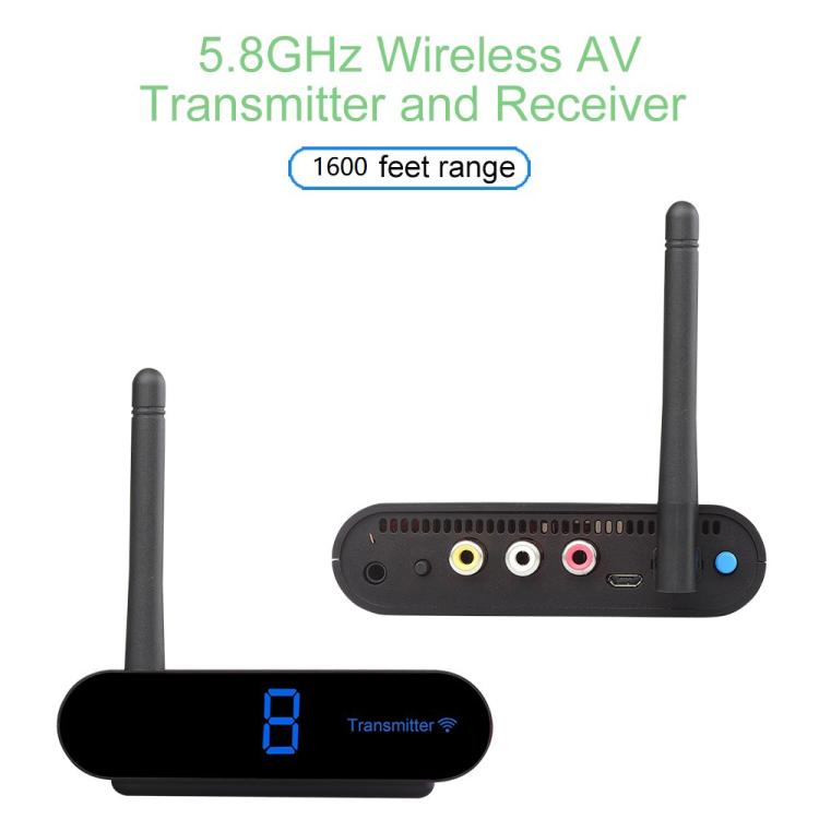Measy AV550 5.8GHz Wireless Audio / Video Transmitter and Receiver with Infrared Return Function, Distance: 500m