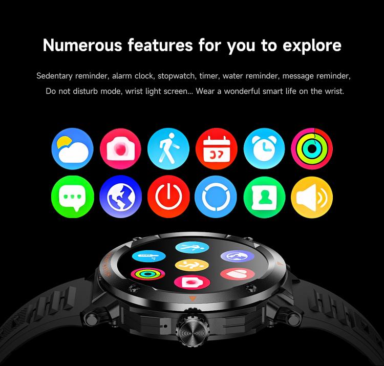 D13 2 in 1 Bluetooth Earphone Smart Call Watch, Support Bluetooth Call / NFC / Health Monitoring