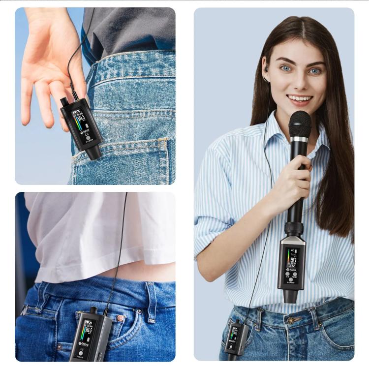 DEBRA EMX-1 XLR Adapter Portable Wireless Monitor System Transmitter & Receiver