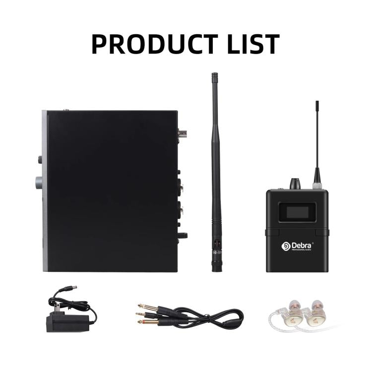 DEBRA SW-1 Professional Stage Wireless Stereo Monitor System with One Receivers