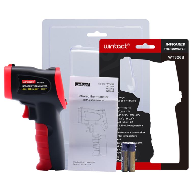 Wintact WT326B Portable Infrared Thermometer, Measuring Range: -50 to 600 Degrees Celsius
