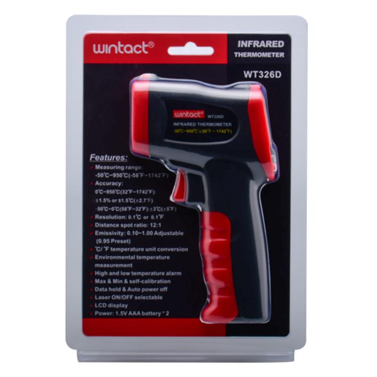 Wintact WT326D Portable Infrared Thermometer, Measuring Range: -50 to 950 Degrees Celsius