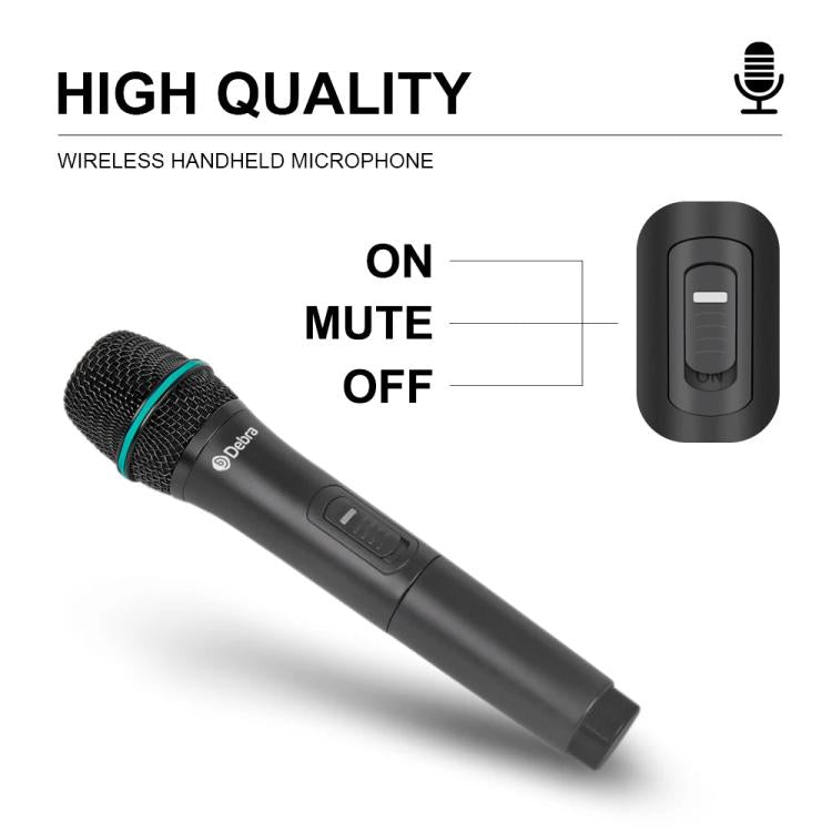 DEBRA AU-400 UHF Wireless Microphone System 4-in-1 for Performance Conference KTV