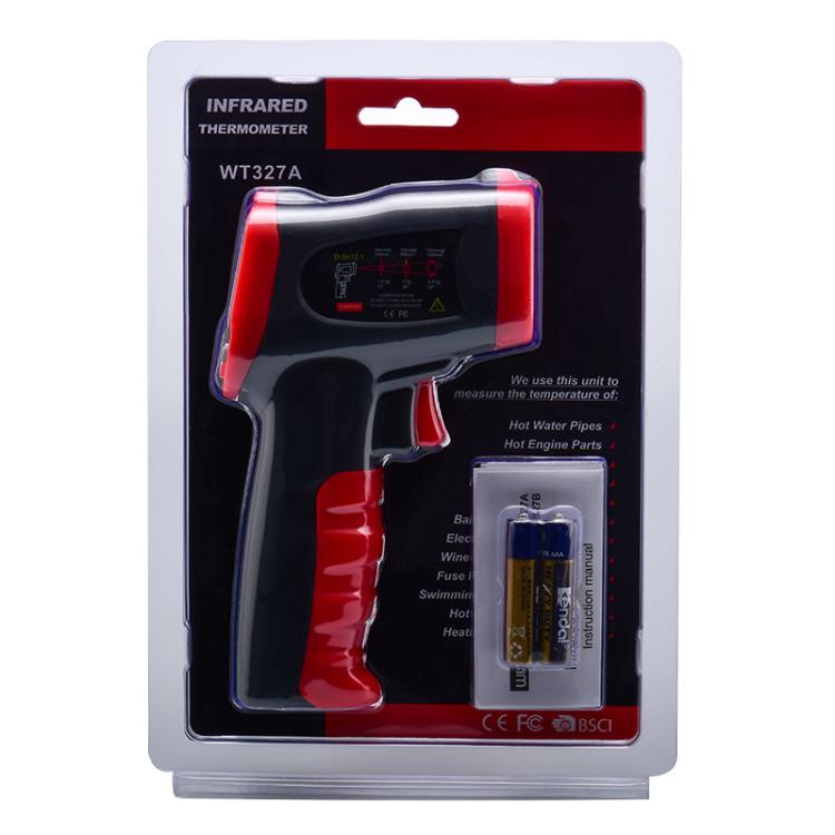 Wintact WT327A portable infrared thermometer, measuring range: -50 to 400 degrees Celsius