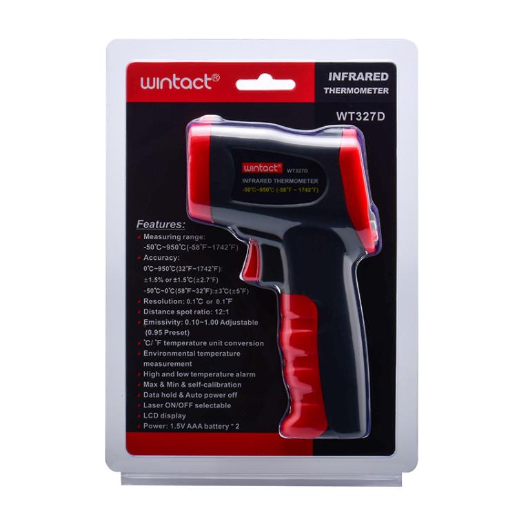 Wintact WT327D portable infrared thermometer, measuring range: -50 to 950 degrees Celsius