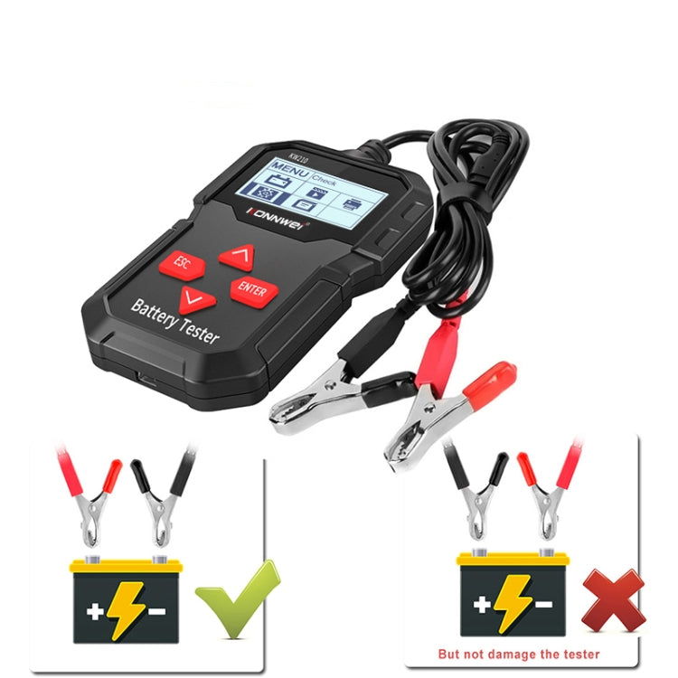 KONNWEI KW210 Car Battery Test Battery Capacity Resistance Battery Detector, KW210