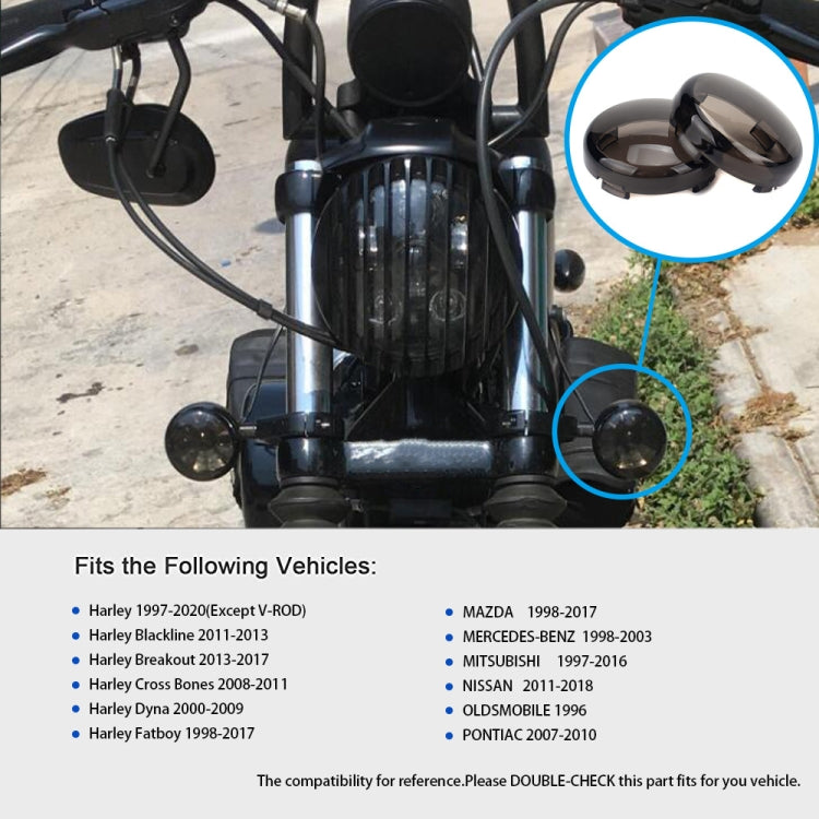 2 PCS Motorcycle Front and Rear Turn Signal Cover / Turn Signal Shell for Harley, 2 PCS