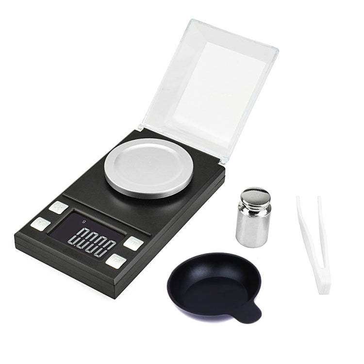 MH-8028 50g x 0.001g High Accuracy Digital Electronic Portable Jewelry Diamond Gem Carat Lab Weight Scale Balance Device with 1.6 inch LCD Screen, 50g/0.001g