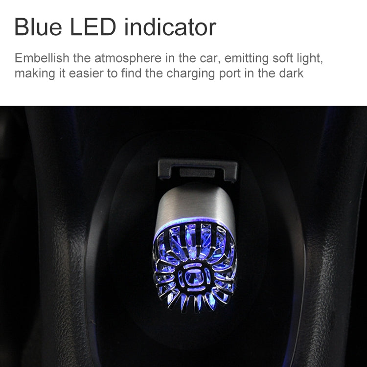 2 in 1 Car Negative-ion Aromatherapy Air Purifier Humidifier + Dual USB Port Car Charger