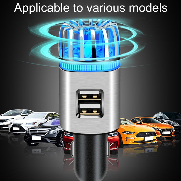 2 in 1 Car Negative-ion Aromatherapy Air Purifier Humidifier + Dual USB Port Car Charger