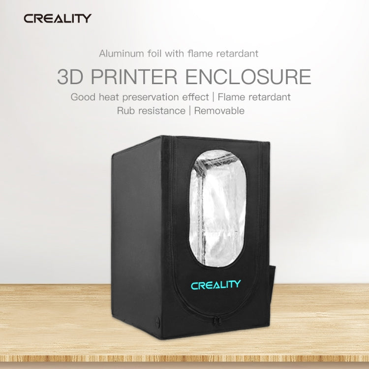 غطاء حماية من رقائق الألومنيوم المقاومة للهب من Creality ثلاثية الأبعاد لطابعة Ender-3، مقاس كبير: 70×75×90 سم، EPR0077A، EPR0077B، EPR0077C