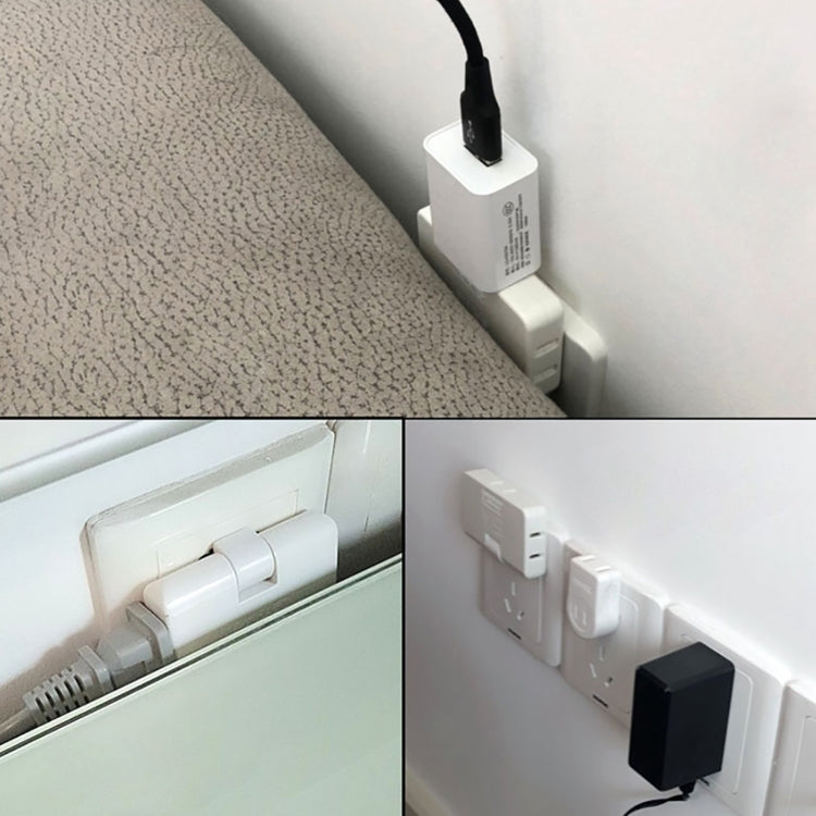 1 to 3 15A 180 Degrees Rotation Extension Multi Plug Mini Slim Wireless Outlet Socket, US Plug, AC 110-220V