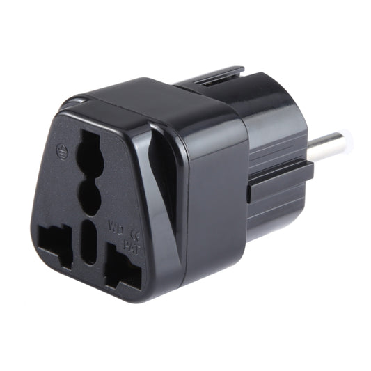 Portable Universal UK Plug to EU Plug Power Socket Travel Charger Adapter with Fuse
