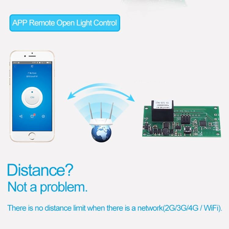 Sonoff SV 10A Single Channel WiFi Wireless Remote Timing Smart Switch Relay Module Works with Alexa and Google Home, Support iOS and Android, DC 5V-24V, 5V-24V
