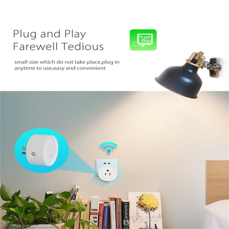 قابس طاقة ذكي أمريكي NEO NAS-WR06W مزود بخاصية WiFi، مع جهاز تحكم عن بُعد لتشغيل/إيقاف تشغيل الجهاز عبر التطبيق ووظيفة التوقيت، NAS-WR06W