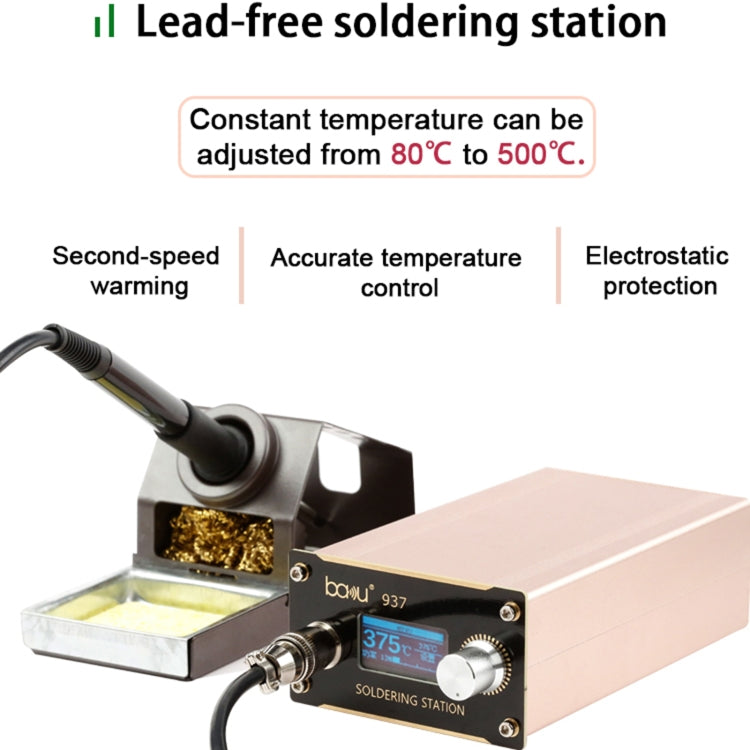 BAKU BA-937 LCD Digital Display Soldering Iron Welding Station Set, EU Plug, BAKU BA-937 (EU Plug), BAKU BA-937 (US Plug)