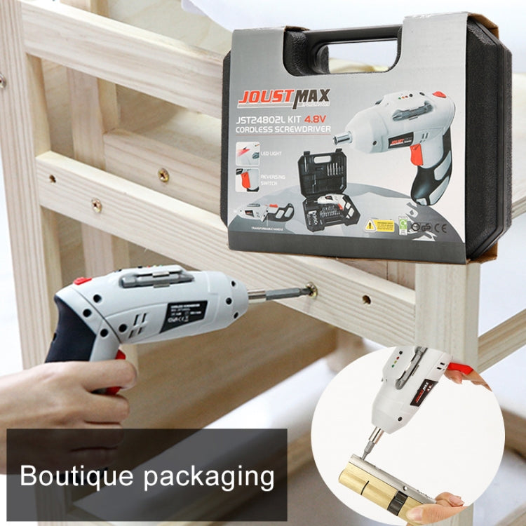4.8V Multi-functional Household Electric Screwdriver Electric Drill Electric Screwdriver Set US Plug, US Plug