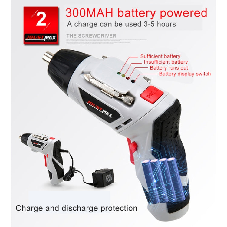 4.8V Multi-functional Household Electric Screwdriver Electric Drill Electric Screwdriver Set US Plug, US Plug