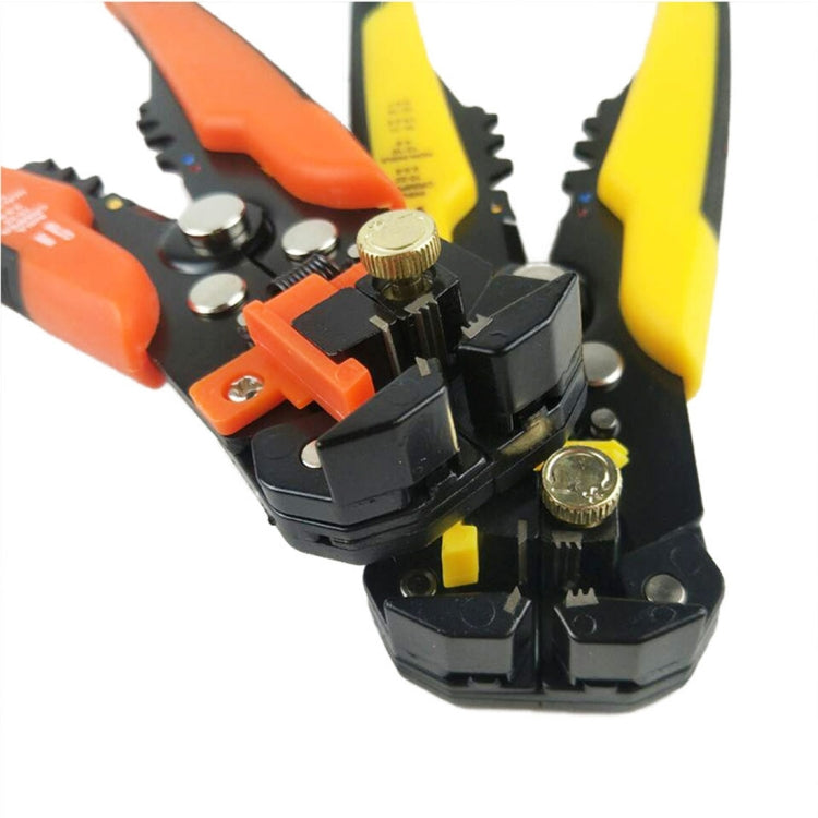 5 in 1 Multifunctional Cable Wire Stripper Cutter Crimper Self-Adjusting Terminal Crimping Stripping Plier Tools, Random Color Delivery, 5 in 1