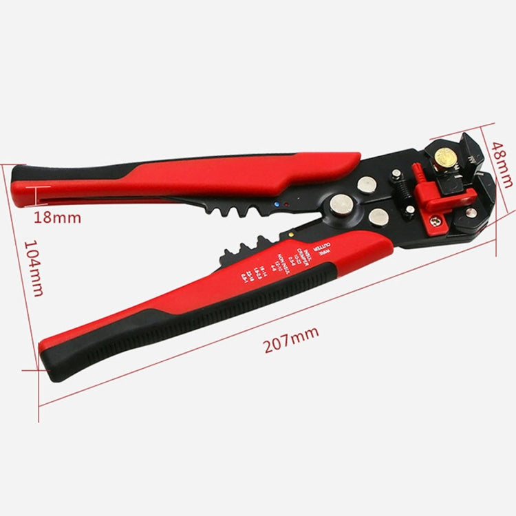 5 in 1 Multifunctional Cable Wire Stripper Cutter Crimper Self-Adjusting Terminal Crimping Stripping Plier Tools, Random Color Delivery, 5 in 1
