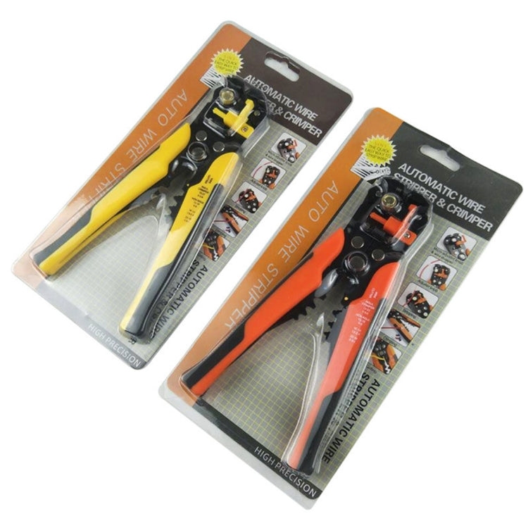 5 in 1 Multifunctional Cable Wire Stripper Cutter Crimper Self-Adjusting Terminal Crimping Stripping Plier Tools, Random Color Delivery, 5 in 1