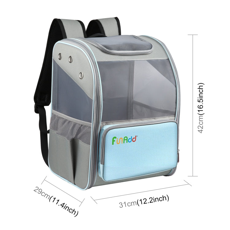 FUNADD Fold Breathable Pet Backpack Outdoor Shoulders Cat Bag, Pet Backpack