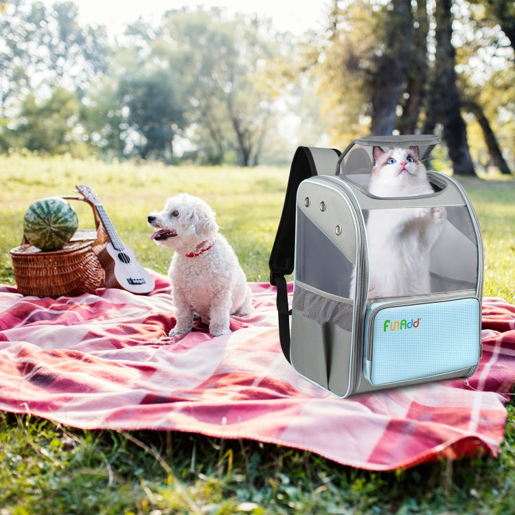 FUNADD Fold Breathable Pet Backpack Outdoor Shoulders Cat Bag, Pet Backpack