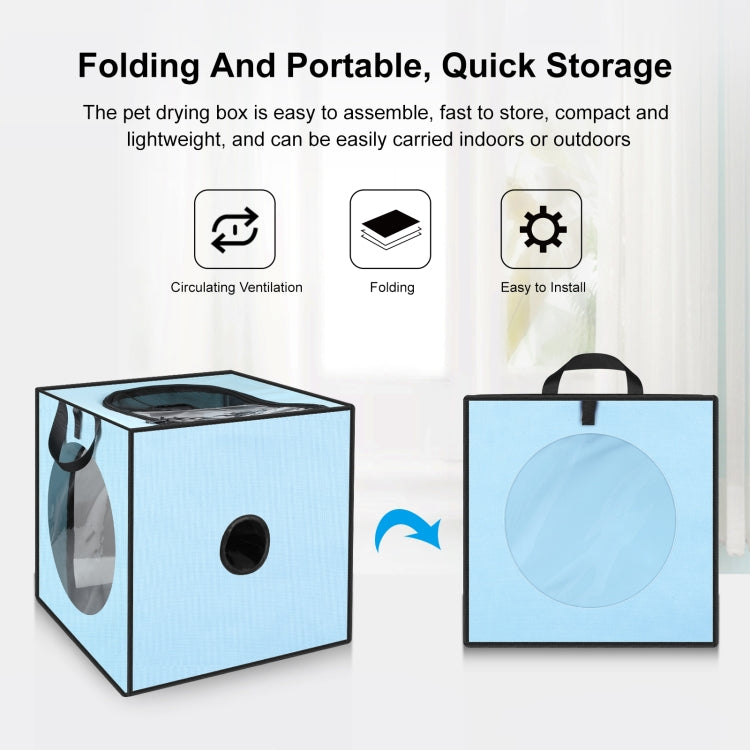 FUNADD Pet Bath Drying Box Portable Folding Dryer Cage, Suitable for Pets up to 5kg