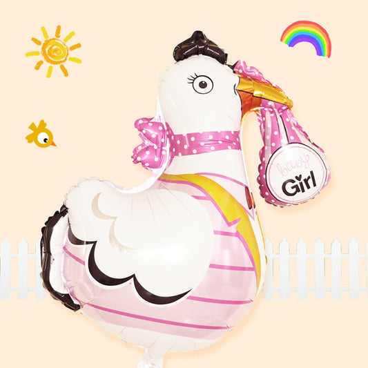 Cartoon Chicken Pattern Easter Holiday Party Animal Ornament Balloons, Random Color Delivery, Cartoon Chicken Pattern Balloons