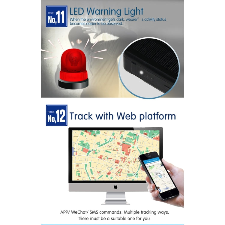 RF-V34 الأغنام والأبقار والماشية IP67 مقاوم للماء يعمل بالطاقة الشمسية GSM GPS WiFi للتتبع بدون لوحة سفلية ثابتة، يدعم مراقبة الصوت والإنذار المضاد للإزالة وSOS، تتبع GPS WiFi