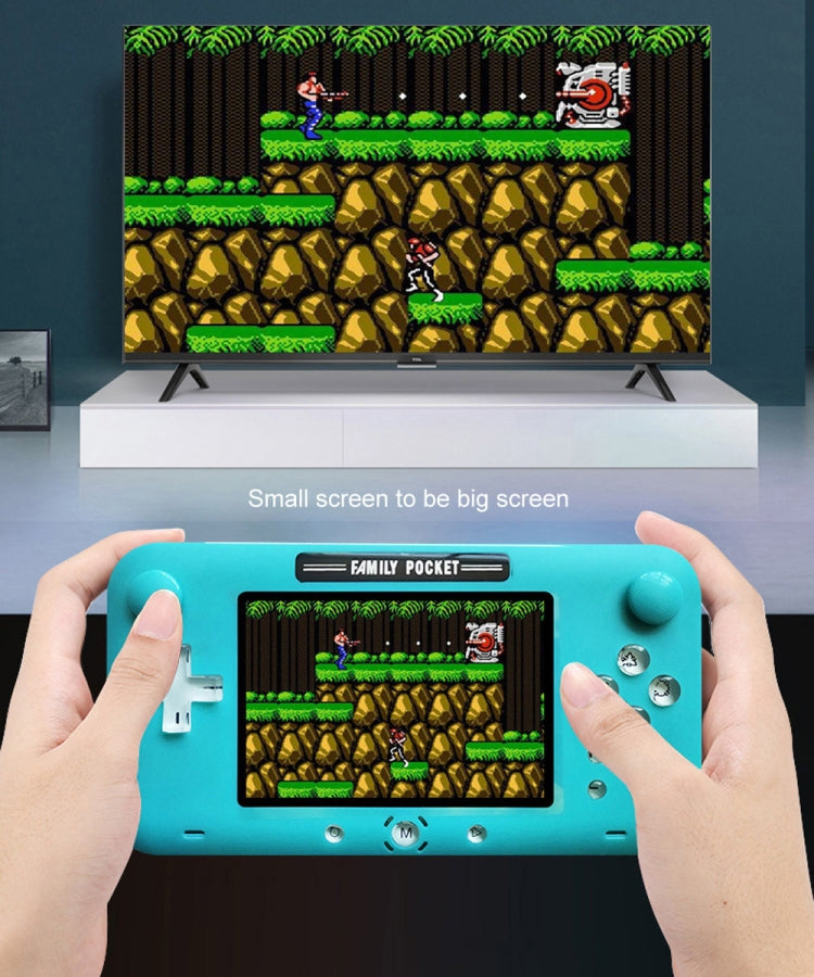 مشغل ألعاب محمول باليد RS-52FC PSP مقاس 4.0 بوصة، يدعم 208 لعبة كلاسيكية من NES