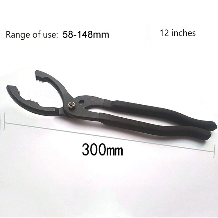12 Inch Car Repairing Oil Filter Wrench Plier Disassembly Dedicated Clamp Filter Grease Wrench Special Tools, 12 Inch