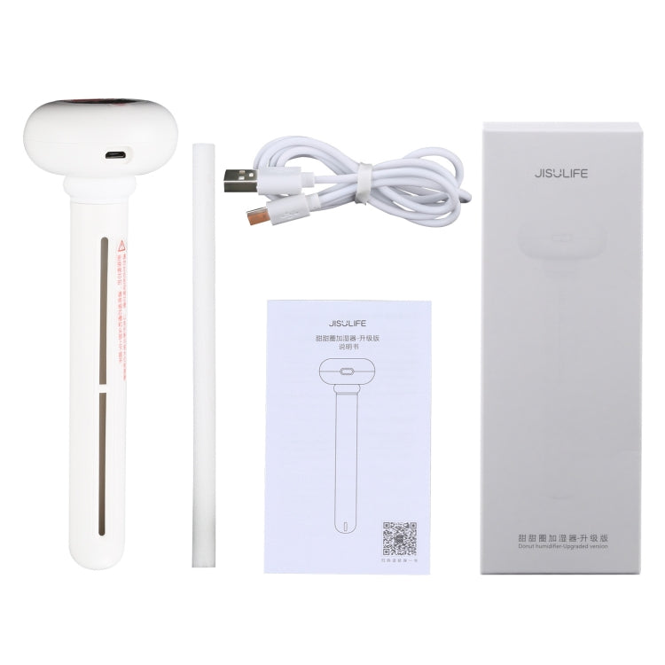 مرطب الهواء الأصلي Xiaomi JISULIFE المحمول على شكل دونات USB صغير الحجم وصامت، إصدار مُحسّن، مرطب هواء على شكل دونات USB