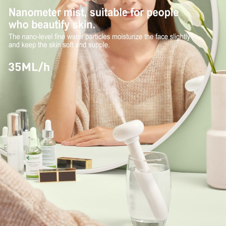 مرطب الهواء الأصلي Xiaomi JISULIFE المحمول على شكل دونات USB صغير الحجم وصامت، إصدار مُحسّن، مرطب هواء على شكل دونات USB