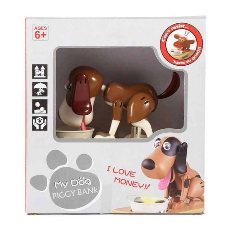 Creative Cartoon Edacious Puppy Automatic Money Eating Coin Saving Box, Dog Bank