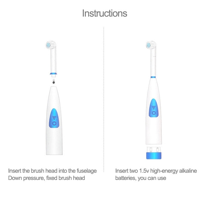 مجموعة فرشاة أسنان كهربائية دوارة مقاومة للماء من Creative Household بقوة 2 واط مع 4 رؤوس فرشاة بديلة وقاعدة، 8500 دورة في الدقيقة