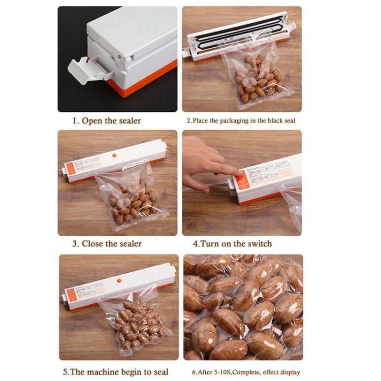 Sealing Film Roll Film PP Material Transparent Seal Film Cup, Vacuum Sealing Machine, EU Plug, US Plug