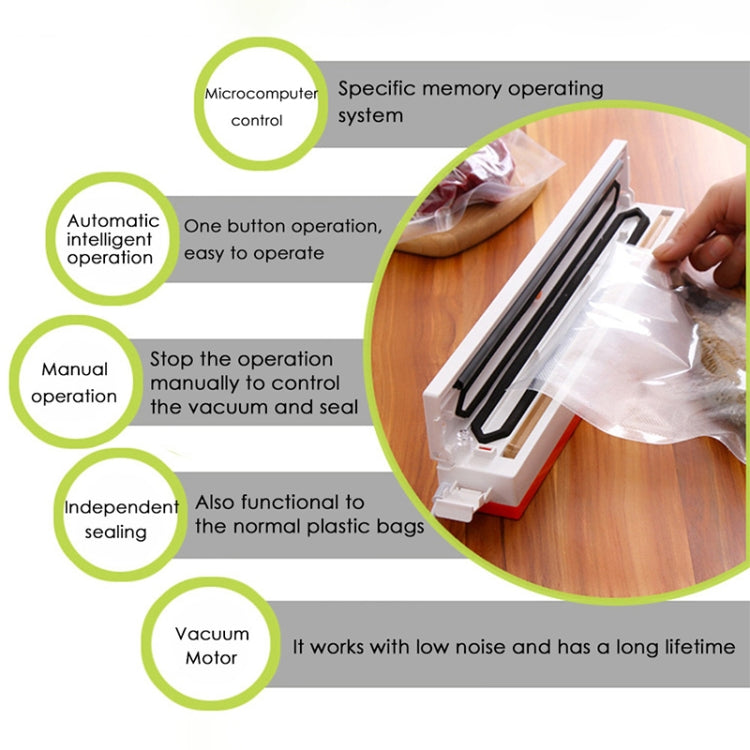 Sealing Film Roll Film PP Material Transparent Seal Film Cup, Vacuum Sealing Machine, EU Plug, US Plug