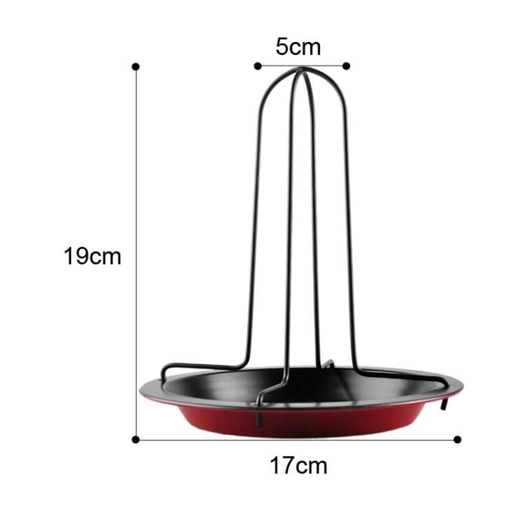 Outdoor camping Carbon Steel Upright Chicken Roaster Rack, Roaster Rack