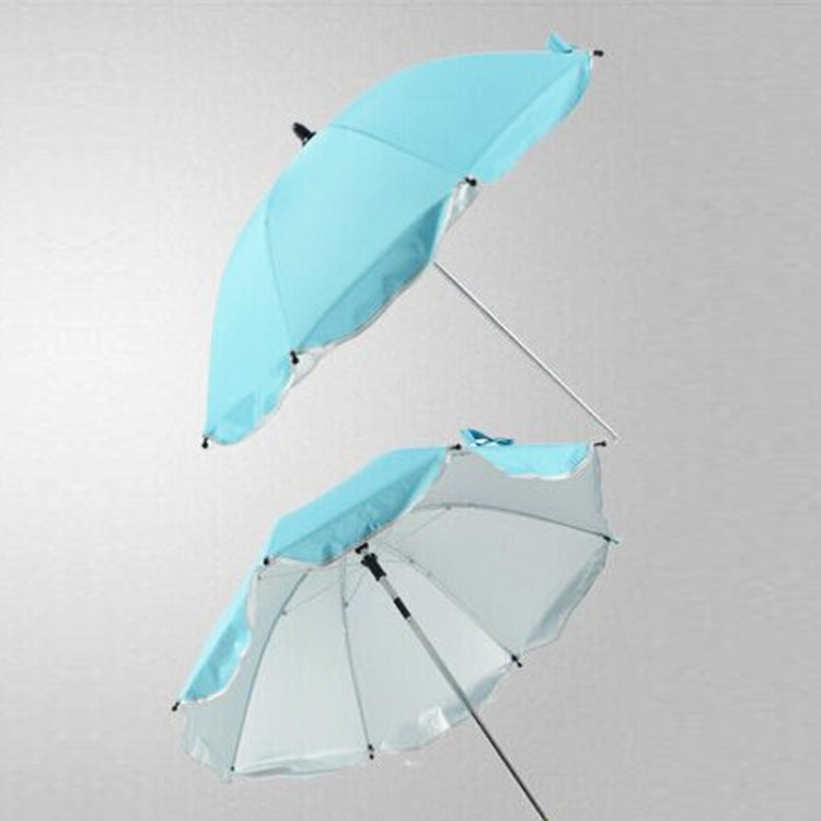 Adjustable Laciness Umbrella For Golf Carts, Baby Strollers/Prams And Wheelchairs To Provide Protection From Rain And The Sun, Azure, Pink, Orange Light, White