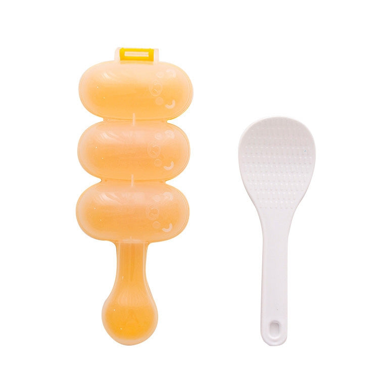 Cute Style Food-grade Sushi Rice Ball Shaker Mold with Spoon for Kids, Random Color Delivery, Spoon Shape