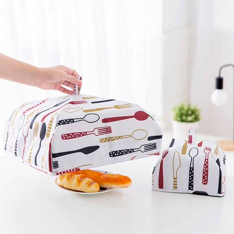 Foldable Thickened Aluminum Foil Food Heat Preservation Cover, Size: L (37 x 37 x 15cm), Size: L Red
