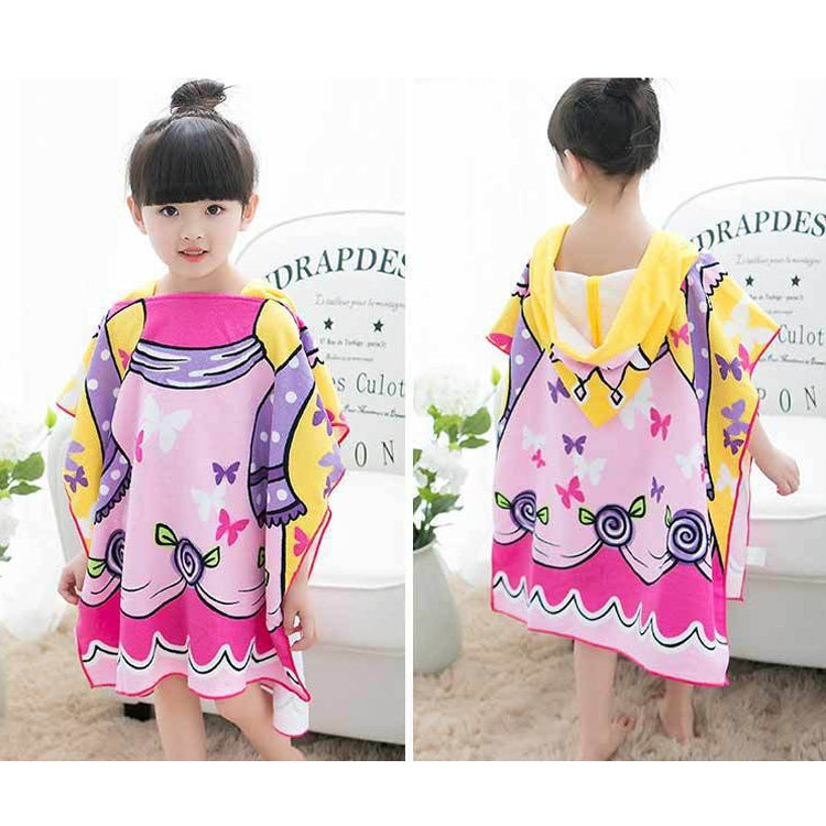 Children Beach Towel Hooded Cloak Kids Boy Girl Baby Bath Towel Absorbent Bathrobe Swim Clothes, Size: 60 x 120cm, Suitable for Height 1.2m or Less, HC1757A, HC1757B, HC1757C, HC1757D, HC1757E, HC1757F, HC1757G, HC1757H