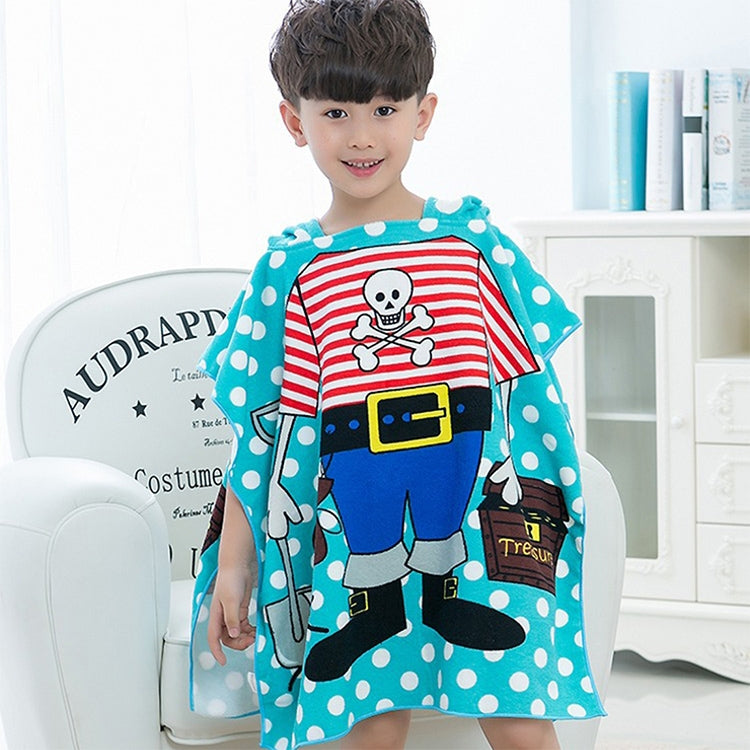 Children Beach Towel Hooded Cloak Kids Boy Girl Baby Bath Towel Absorbent Bathrobe Swim Clothes, Size: 60 x 120cm, Suitable for Height 1.2m or Less, HC1757A, HC1757B, HC1757C, HC1757D, HC1757E, HC1757F, HC1757G, HC1757H
